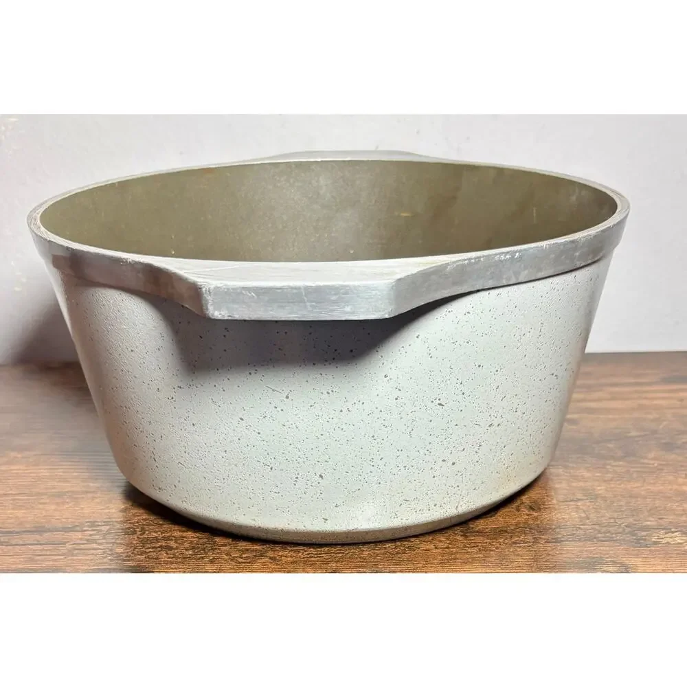 Vintage Club Classic Cookware Pressed Aluminum 5 Qt Stockpot Speckled Gray